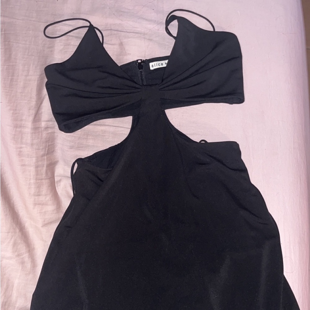 Alice + Olivia mini black dress